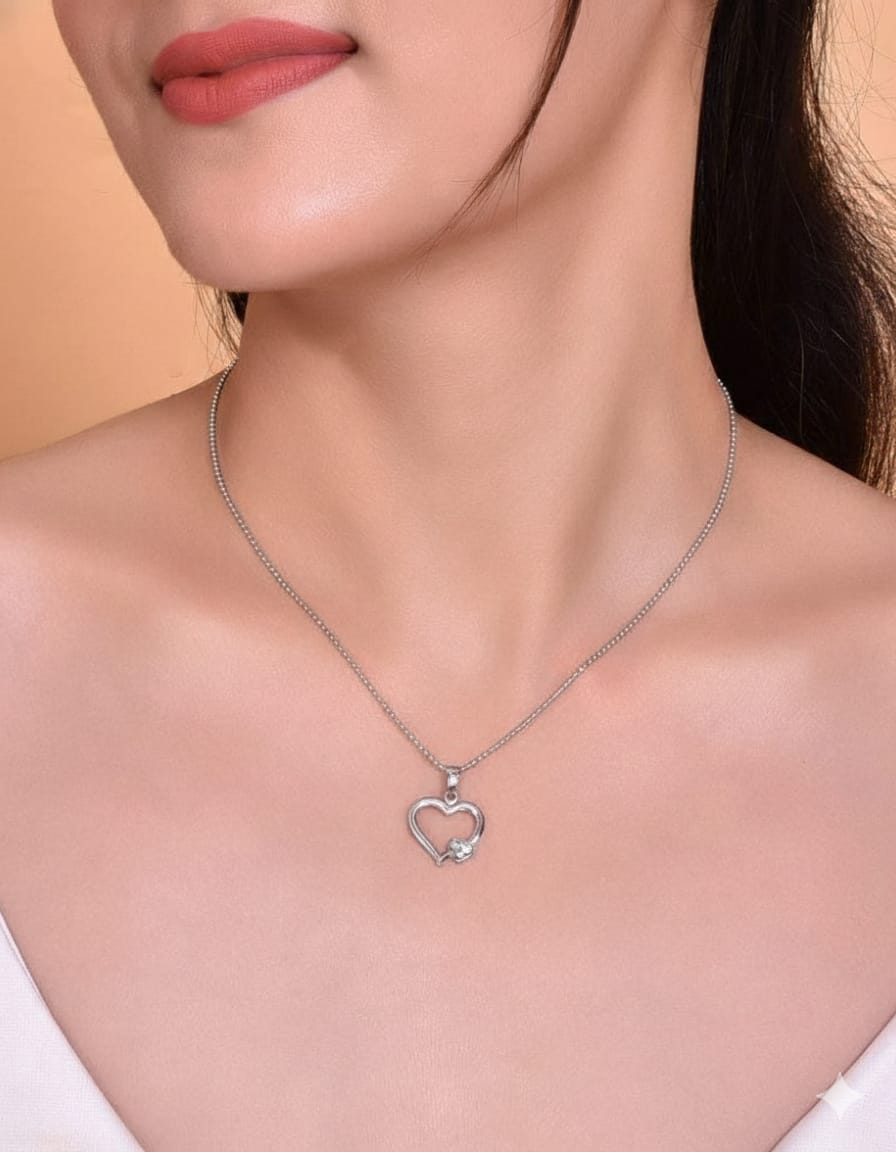 Anti Tarnish Heart Pendant