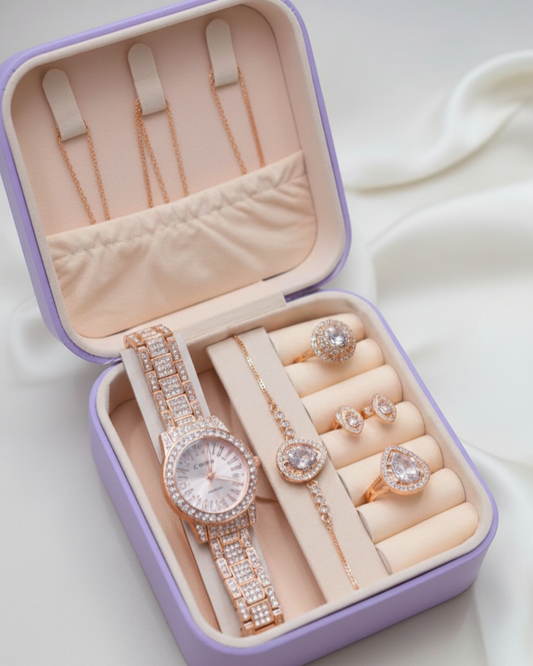 Gifting Combo With Wrist Watch, Pendant, Earing