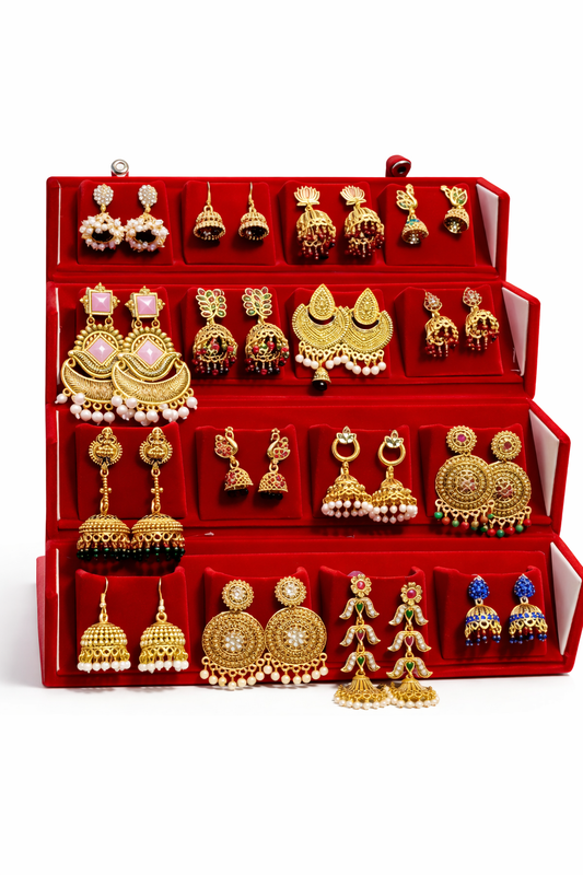 16 Pieces traditional Jhumka set